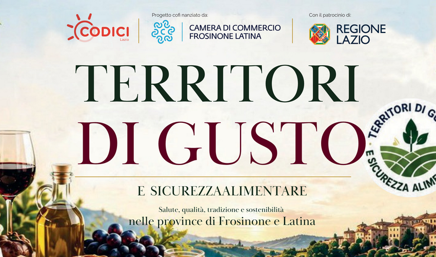 Codici Lazio presenta il progetto “Territori di Gusto e Sicurezza Alimentare” 